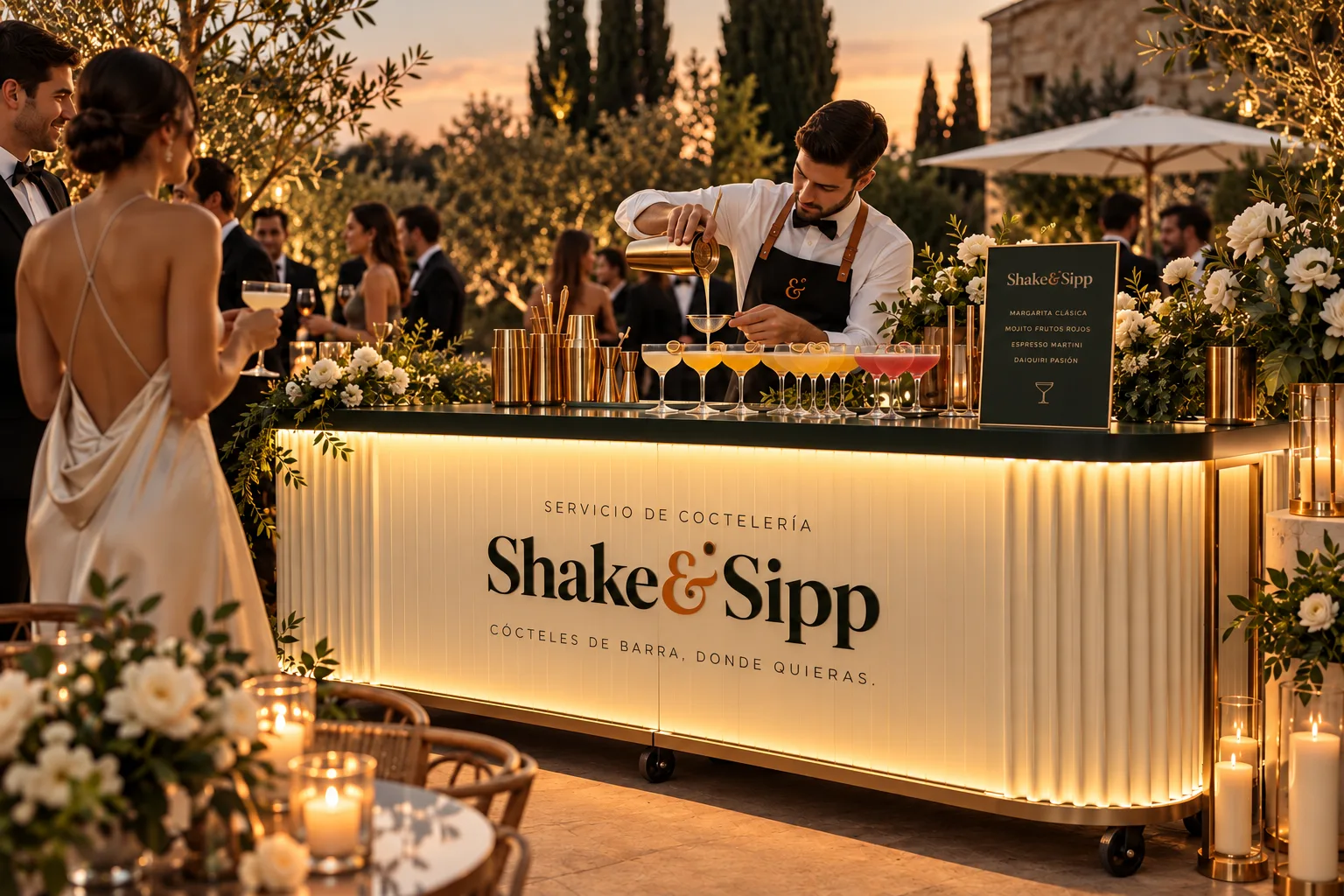 barra shake bodas