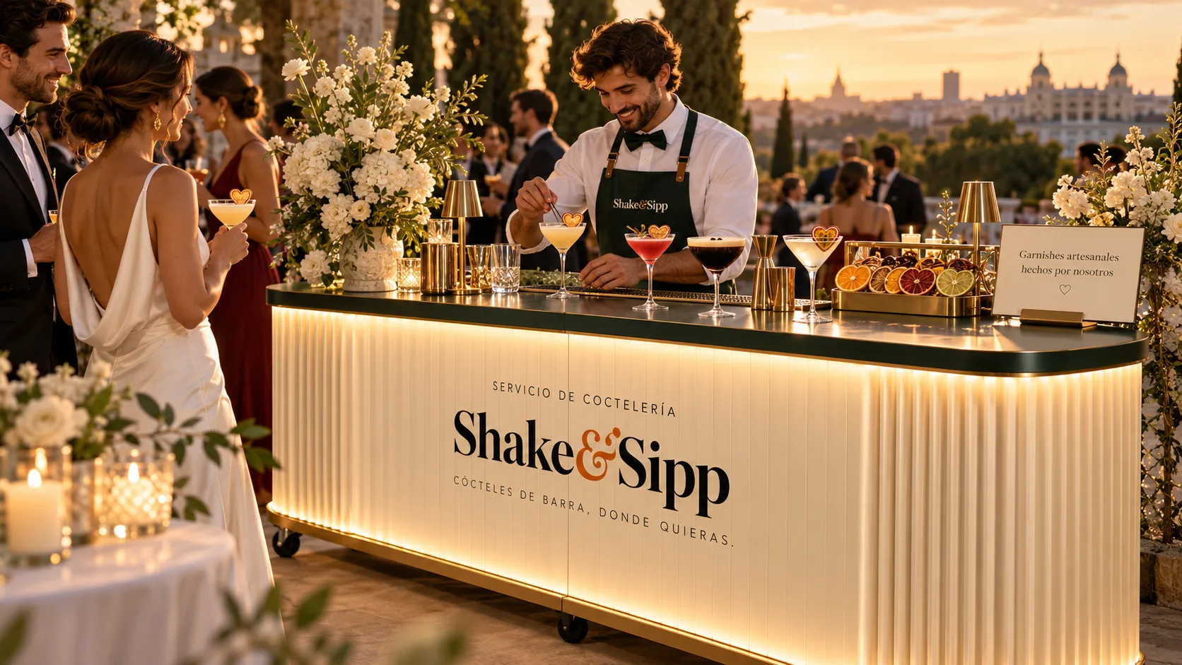 Barra modular SHAKE&SIPP para bodas