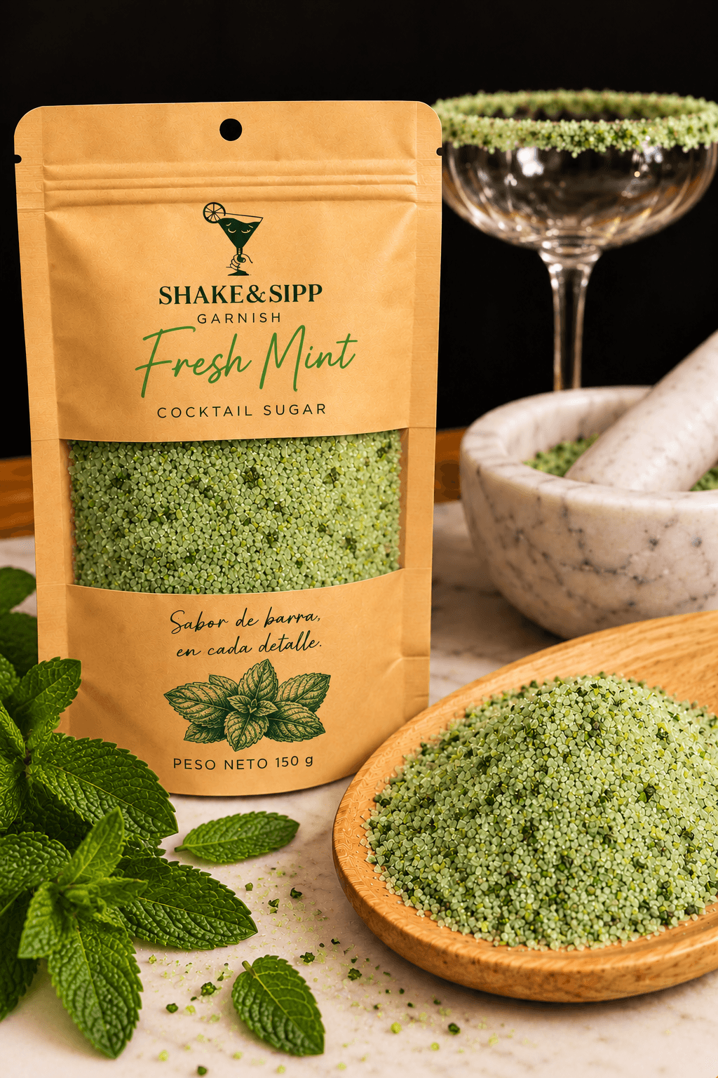 Azúcar de menta para cócteles Shake&Sipp